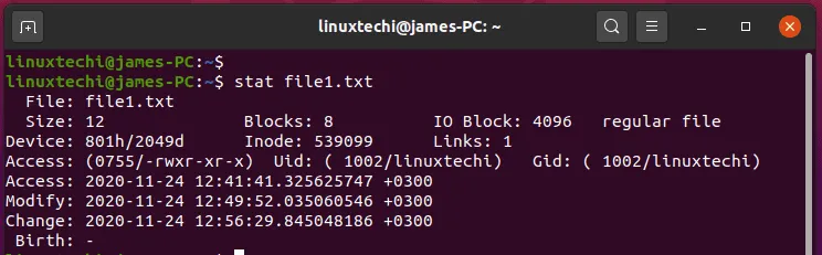 Linuxta 8 Stat Komutu Ornegi