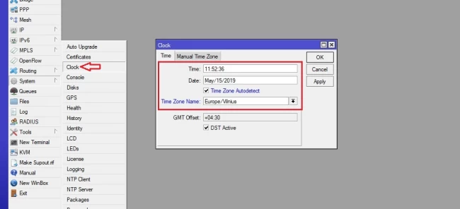 MikroTik Tarih ve Saati Nasil Ayarlanir