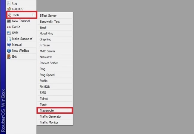 MikroTikte Traceroute Nasil Yapilir
