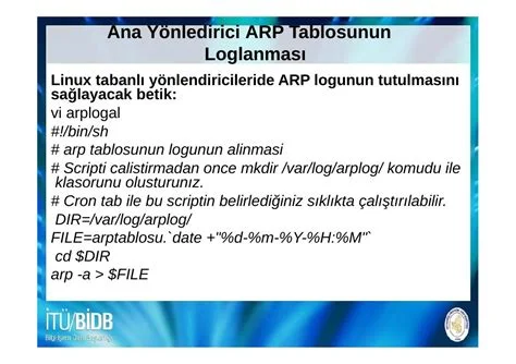 Arp Tablosu ve İşlevleri