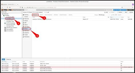 Proxmox yedekleme ve geri yükleme yöntemleri