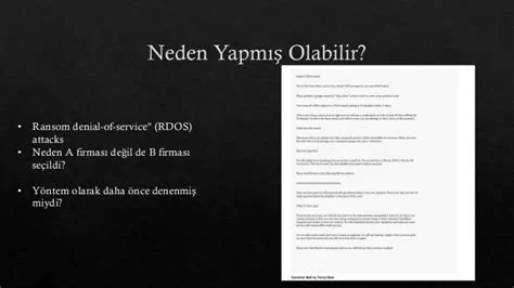 DDoS Saldırılarının Nedenleri ve Sonuçları