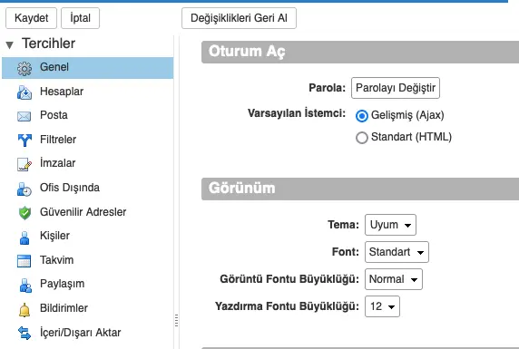 Zimbra'da Verileri İçeri-Dışarı Aktarma Nasıl Yapılır