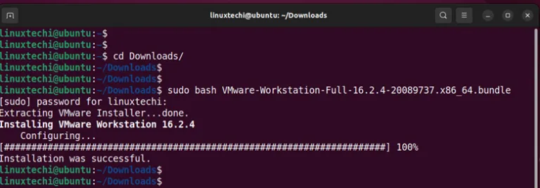 22.04 20.04 Ubuntuda VMware Workstation Nasil Kurulur3