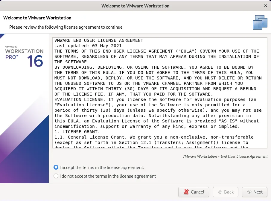 Debian 1110da VMware Workstation Pro Nasil Kurulur4