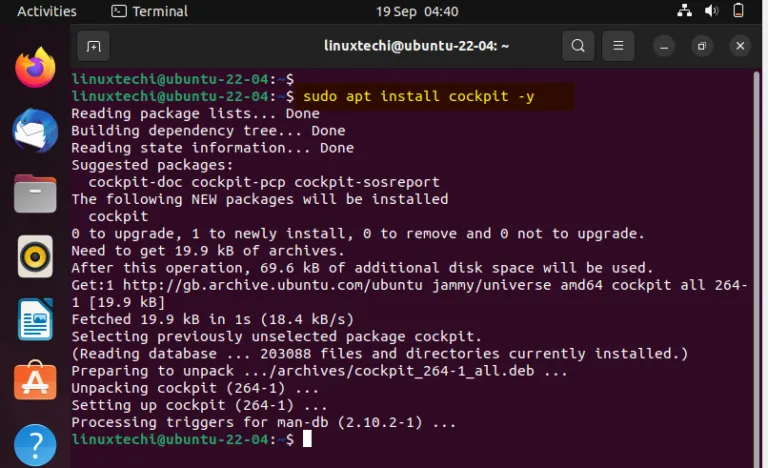 Ubuntu 22.04te Cockpit Web Konsolu Nasil Kurulur