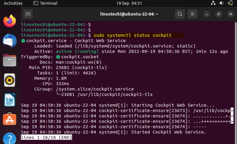 Ubuntu 22.04te Cockpit Web Konsolu Nasil Kurulur4