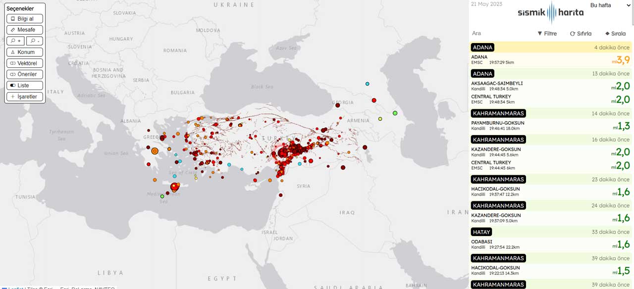 Evrim Ağacı’nın Hazırladığı Detaylı Deprem Haritası “Sismik Harita” Yayınlandı