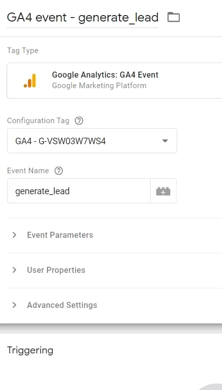 Google analytics 4 form tracking